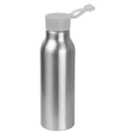Recipient de băut din metal cu capac din silicon, grey